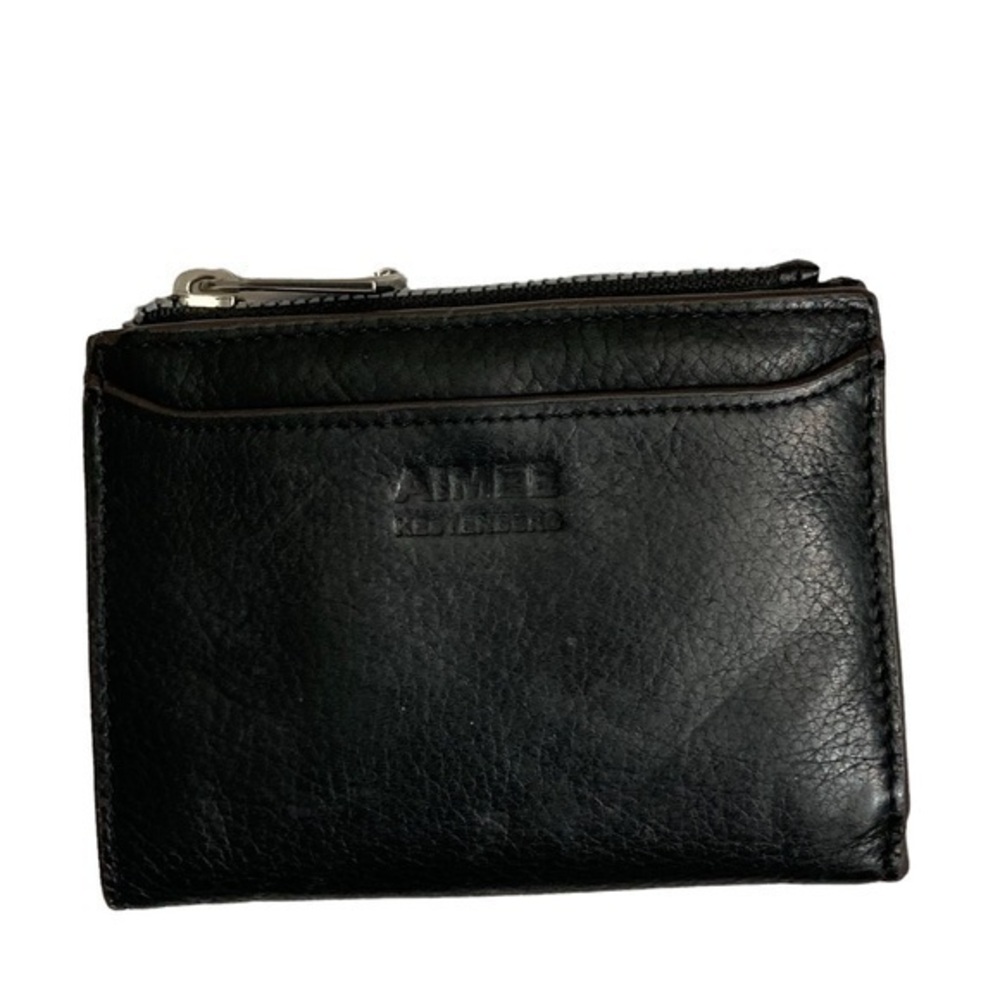 Aimee kestenberg black leather compact wallet